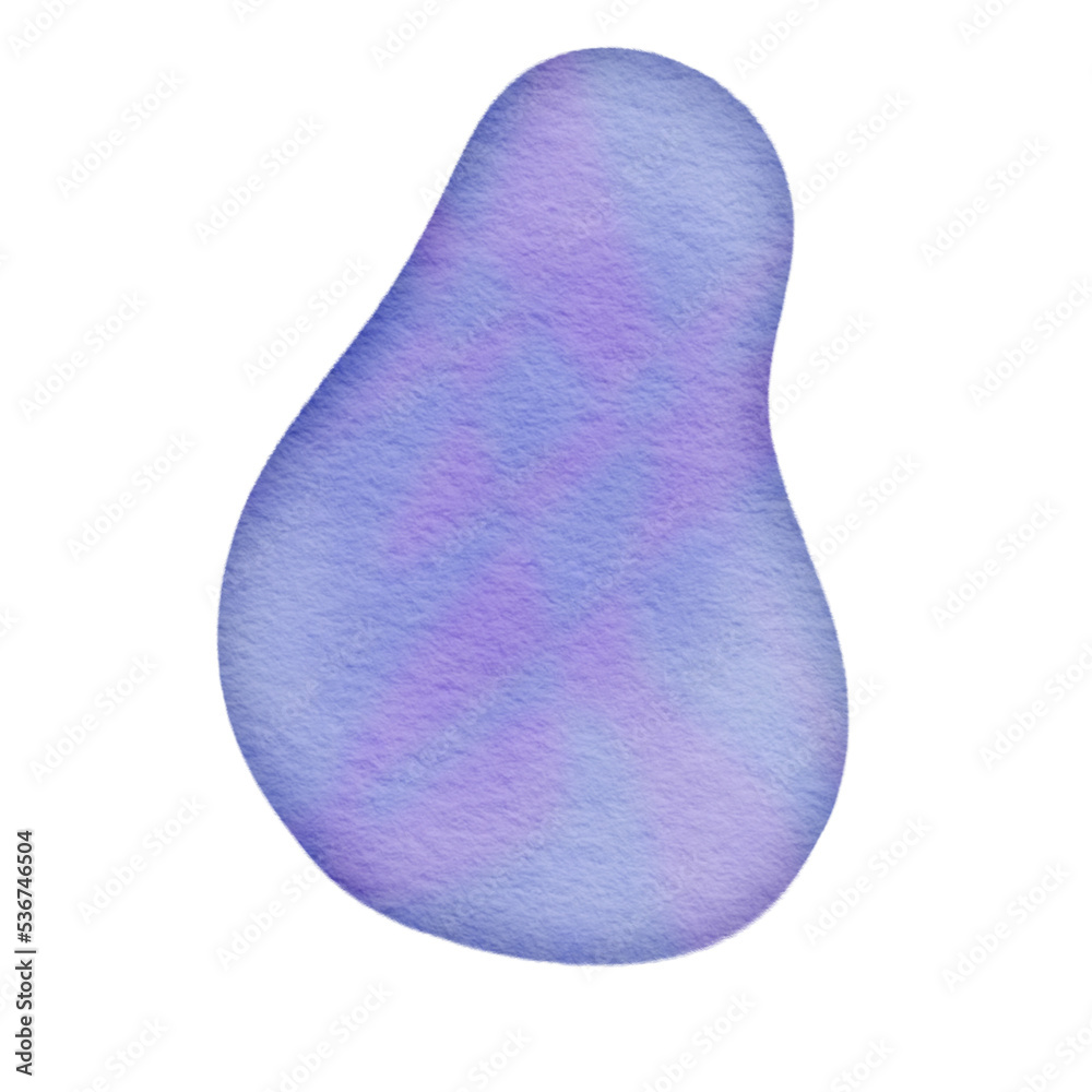 Watercolor Abstract shape Purple blob. Watercolor Abstract shape Purple blob.