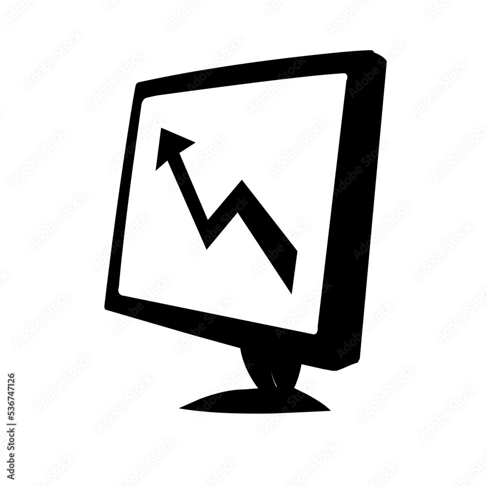 graph chart logo illustration up graph chart logo illustration up