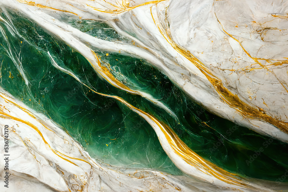 custom made wallpaper toronto digitalAbstract marble textured background. Fluid art modern 3d wallpaper. Luxury marble with green and gold paint	