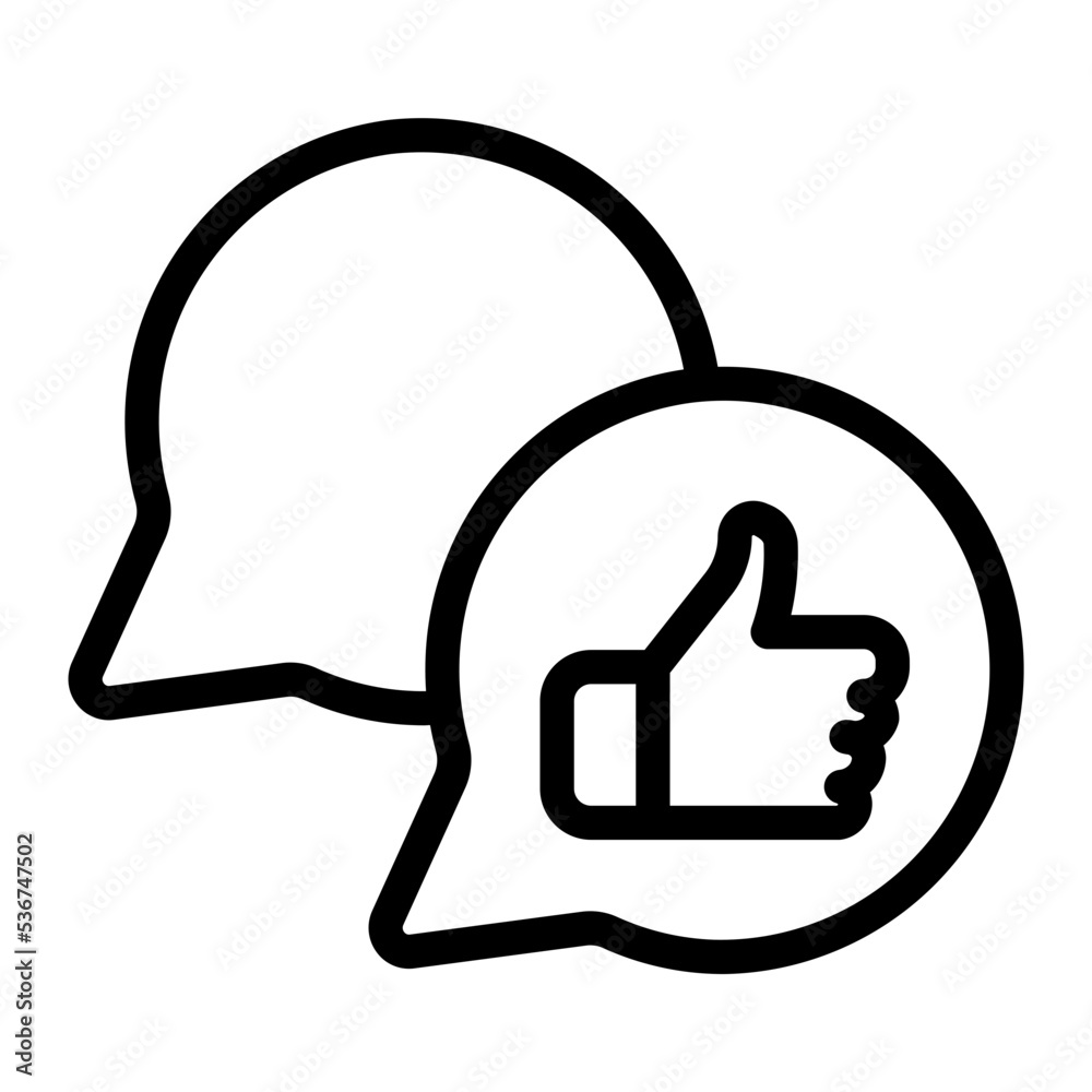 Obraz premium like finger line icon