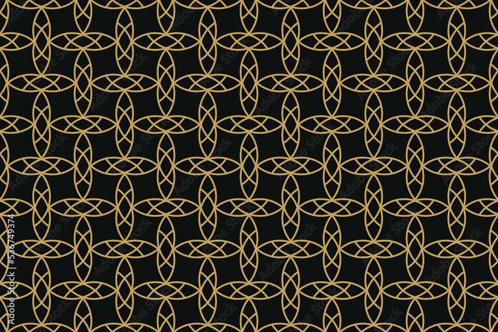 Abstract seamless ornamental background - elegant design. Ornate geometric minimalistic luxury pattern. Black endless symmetry print Abstract seamless ornamental background - elegant design. Ornate geometric minimalistic luxury pattern. Black endless symmetry print