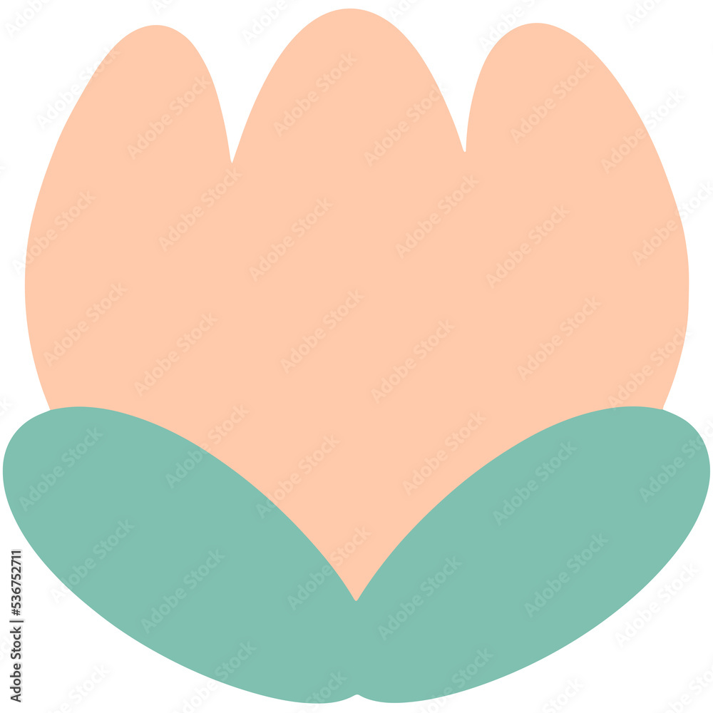 Cute Cartoon Tulip Flower Doodle Illustration Cute Cartoon Tulip Flower Doodle Illustration
