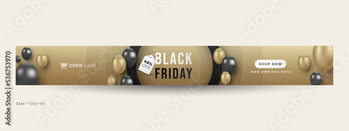 black friday sale offer large web banner