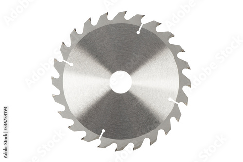 Obraz na plátně Circular saw blade tool isolated on white background