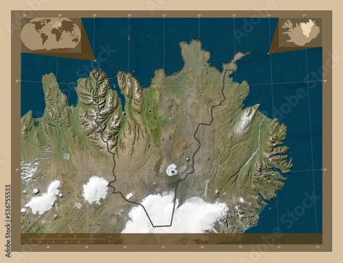 Halshreppur, Iceland. Low-res satellite. Major cities photo