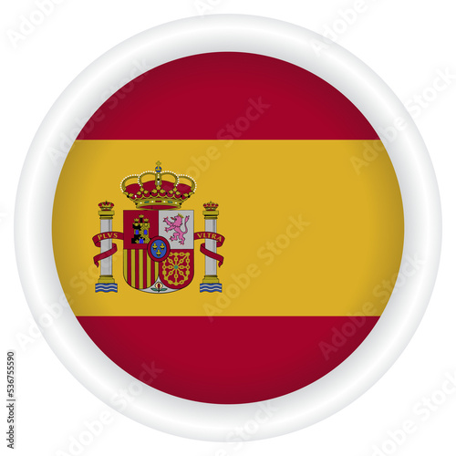Free Download Spain Flag badge PNG image. - GFXLoad