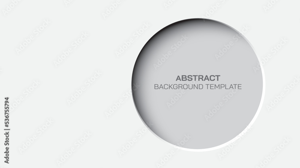 Abstract 3 dimension circle frame paper cut on white background. Abstract 3 dimension circle frame paper cut on white background.