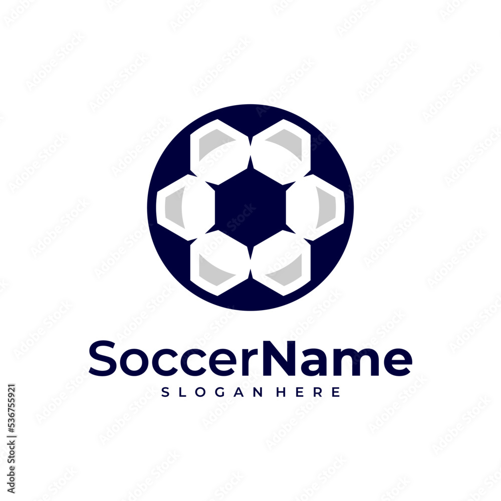 Modern Soccer logo template, Football logo design vector Modern Soccer logo template, Football logo design vector
