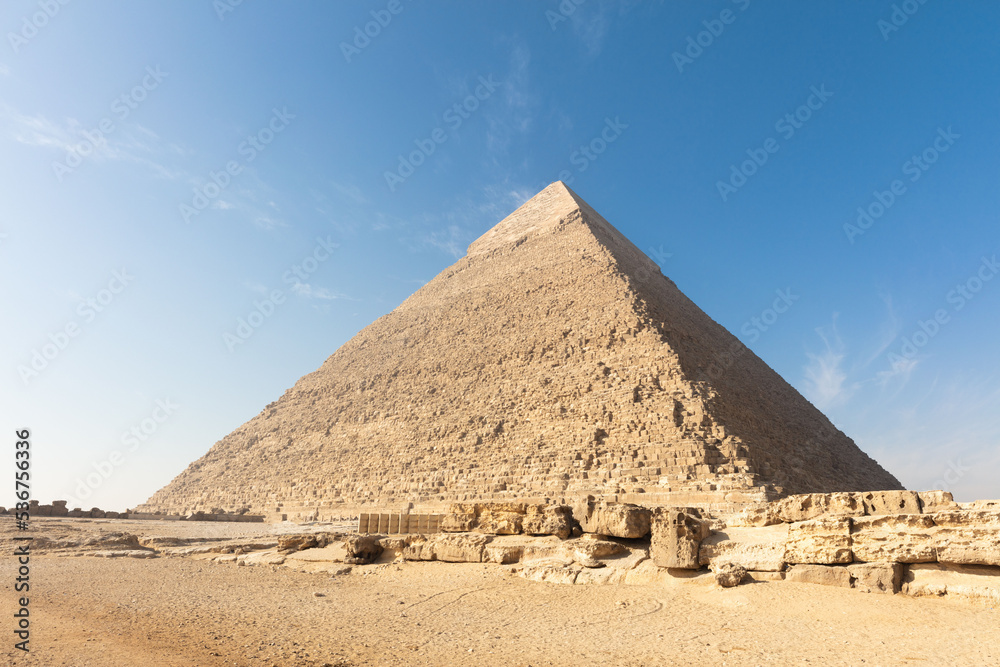 The Giza pyramid from the backside, Egypt. The Giza pyramid from the backside, Egypt.