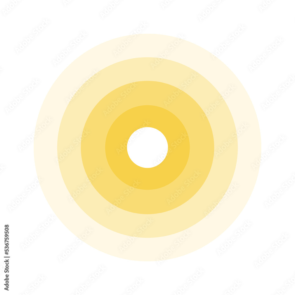 An abstract element depicting a radial pulsation, a source of pain, or a sound wave. Vector illustration. An abstract element depicting a radial pulsation, a source of pain, or a sound wave. Vector illustration.