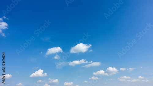 Blue sky with clouds - background