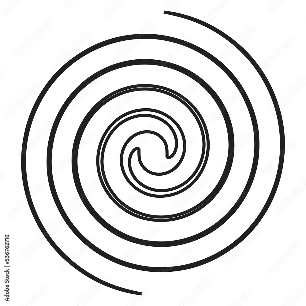 Twist element line art vector illustration Twist element line art vector illustration