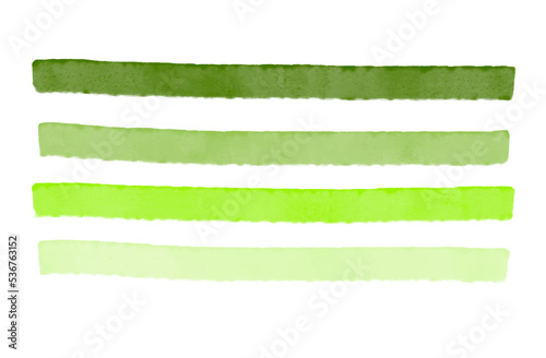 Set of watercolor vector brush strokes.
