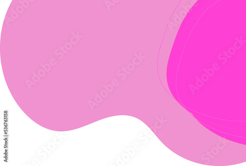 abstract blob shape corner decoration