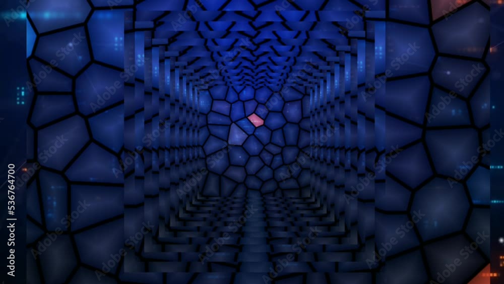 blue background moves indefinitely. cool