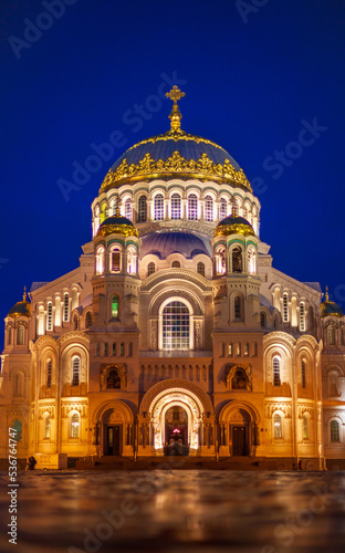Naval Cathedral in Kronstadt (Russia)