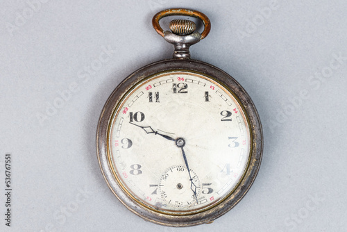 Old pocket watch, antique.
