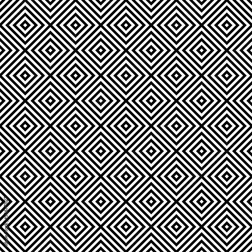 Black and white square seamless pattern