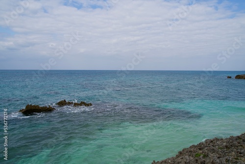 Seascape from Nagamahama Beach on Kurima Island photo