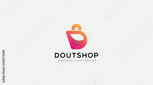 online shop initial Letter D Logo Design