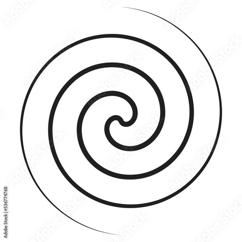 Spiral element abstrac vector illustration