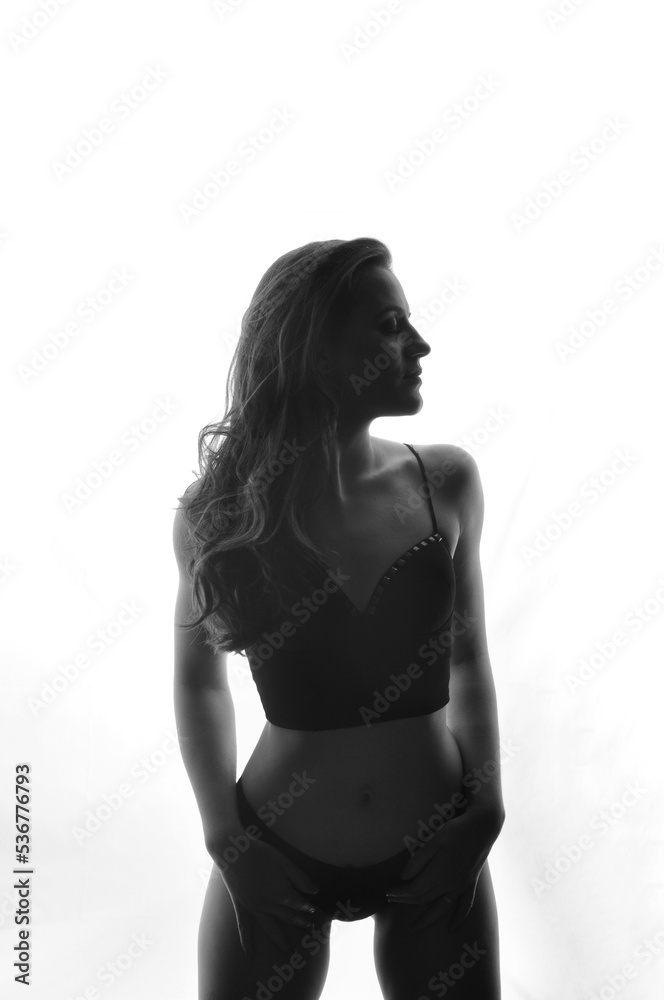 Fototapeta premium mulher linda forma corpo sensual