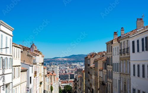 Fototapeta Naklejka Na Ścianę i Meble -  Houses in Marseille France. Architecture concept