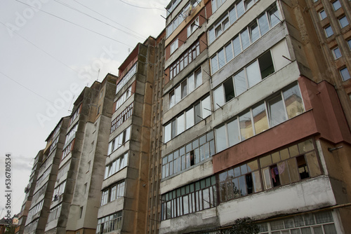 Block of flats in Ukraine. Kolomyia. 