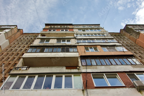 Block of flats in Ukraine. Kolomyia. 