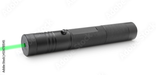 Laser pointer isolated on white.