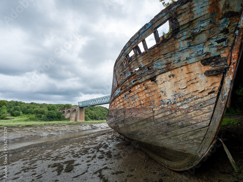  A stranded boat