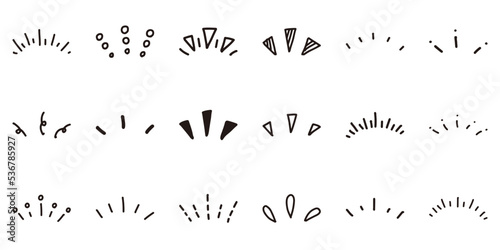 気付き　リアクション　ひらめき　手書き　セット