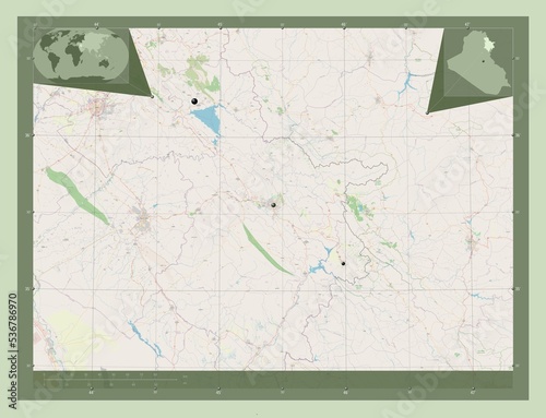 As-Sulaymaniyah, Iraq. OSM. Major cities