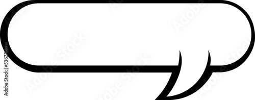 Bubble comic speech set