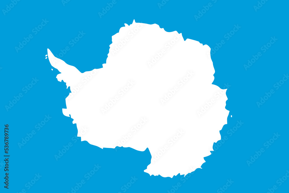 Antarctica flag standard shape and color
