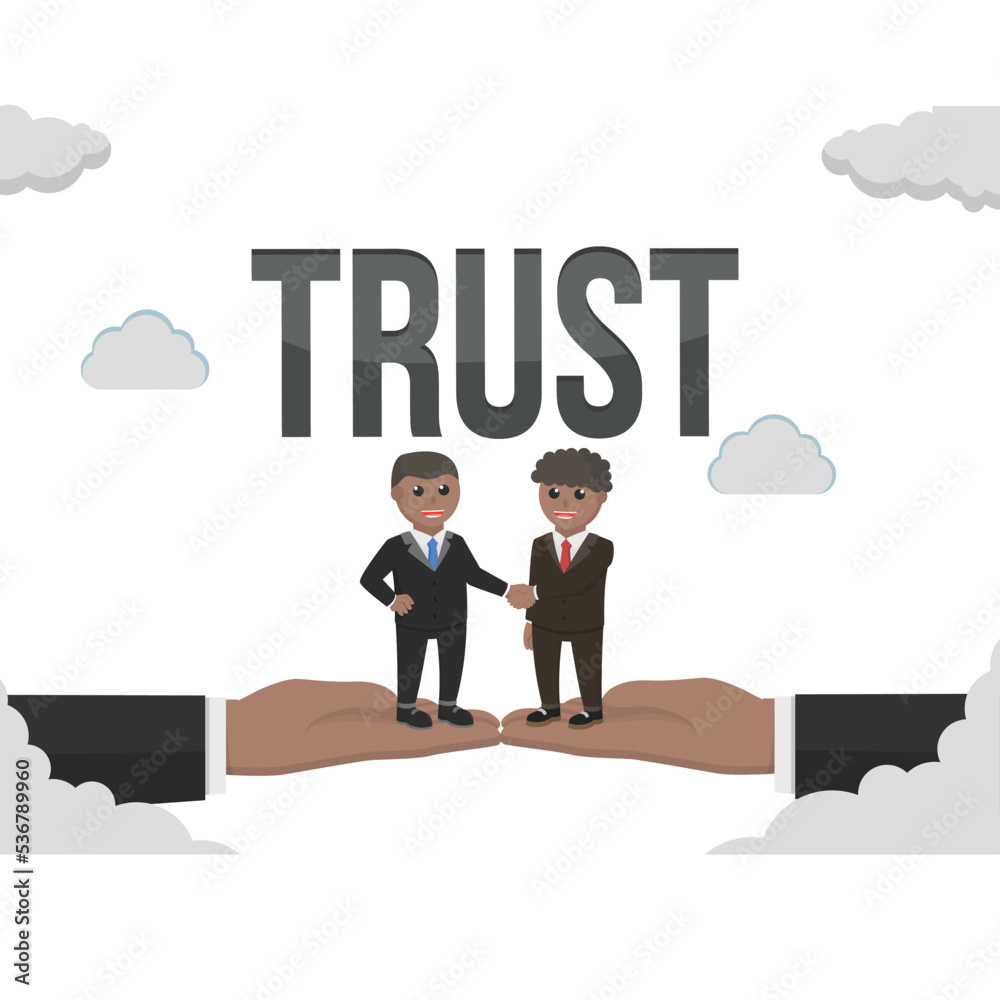 business african trust design people with text business african trust design people with text