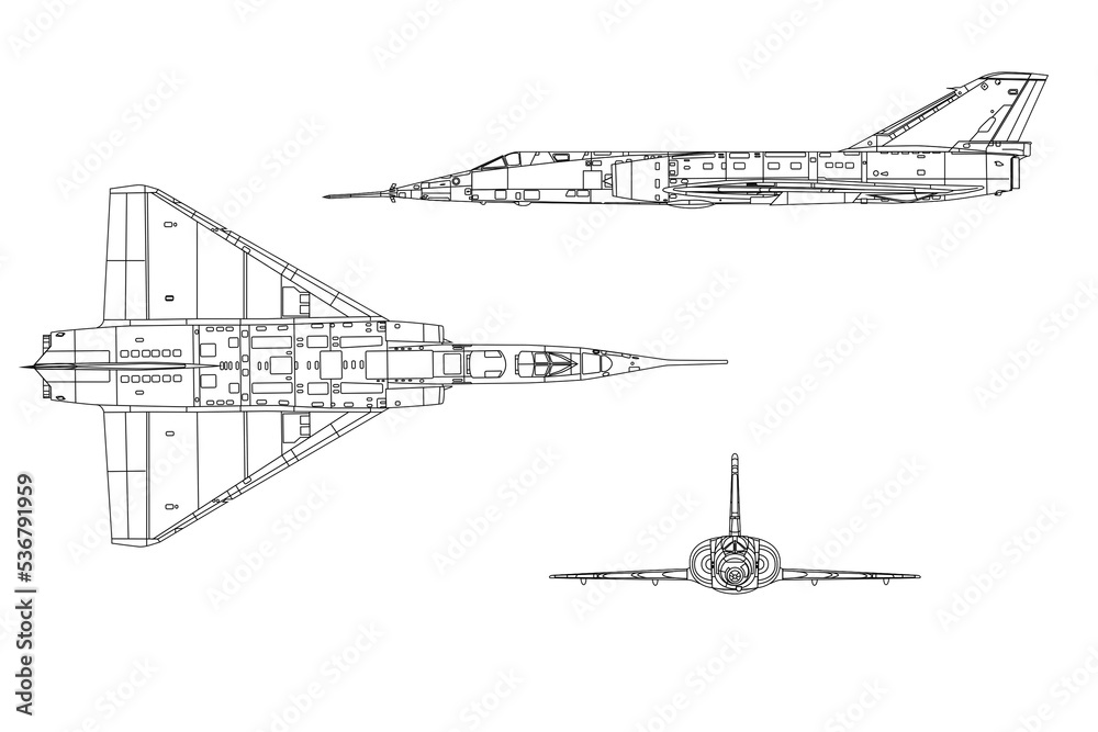 Avion de ala delta de bombardeo estratégico Mirage IV