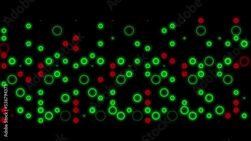 Abstract background with glowing Circle