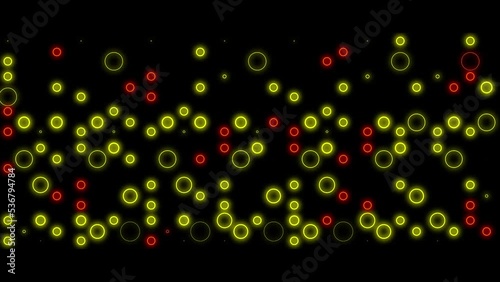 Abstract background with glowing Circle