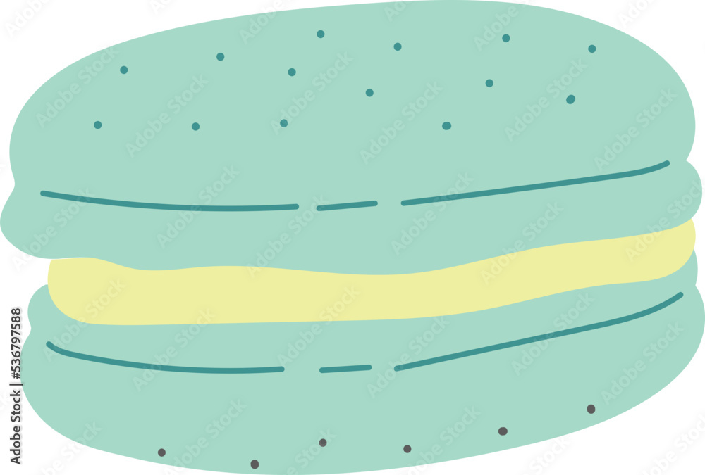 Isolated Macaron Illustration Sweet dessert Isolated Macaron Illustration Sweet dessert