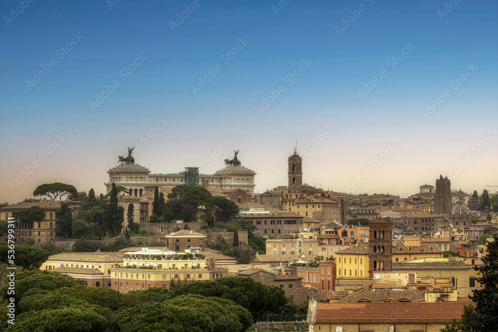 view over roma, italy