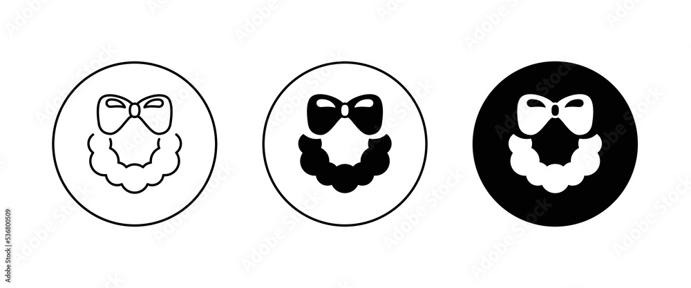 christmas wreaths icon, icons, editable stroke, flat design style isolated on white linear pictogram, button, vector, sign, symbol, logo, illustration christmas wreaths icon, icons, editable stroke, flat design style isolated on white linear pictogram, button, vector, sign, symbol, logo, illustration