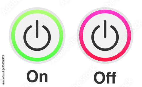 button power turn off and turn on