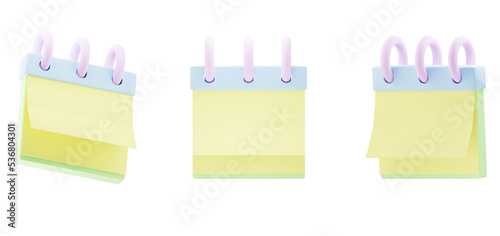 Sticky notes on transparency background