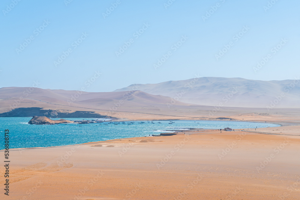 amazing landscape of paracas national park, peru