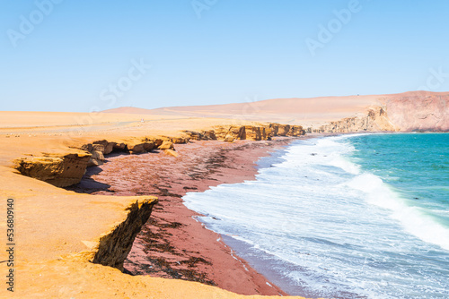 Obraz na płótnie amazing landscape of paracas national park, peru w salonie