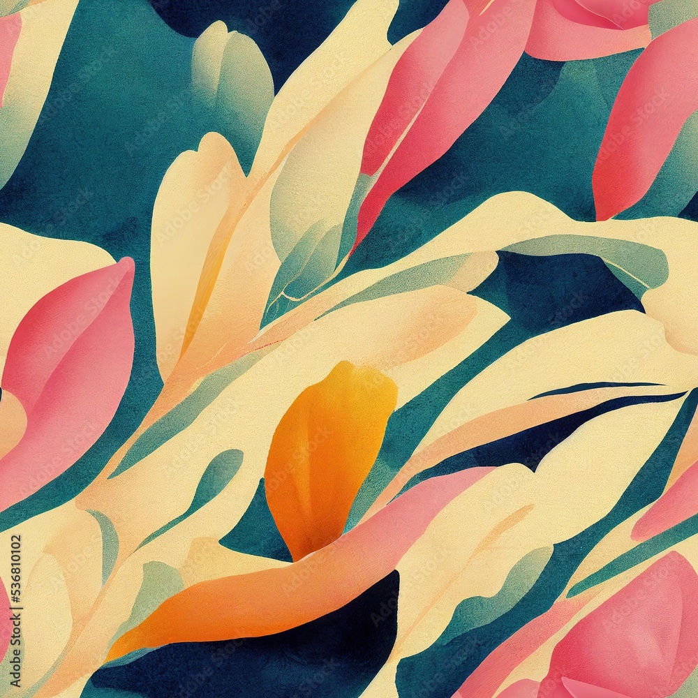 Bohemian flower design with bright colors Bohemian flower design with bright colors