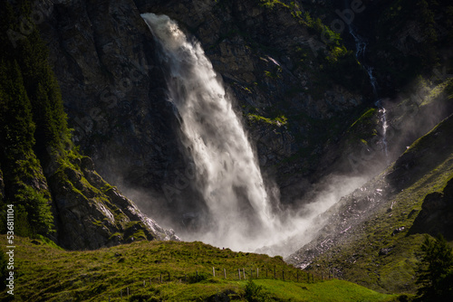 Waterfall Stauber or Wasserfall Stäuber, Canton of Uri, Switzerland, waterfall, waterfall in the alps