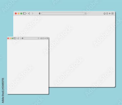 illustration of a clipboard with page, Browser, Chrome, safari, windows, page, Networks, Realistic Chrome browser window set, 