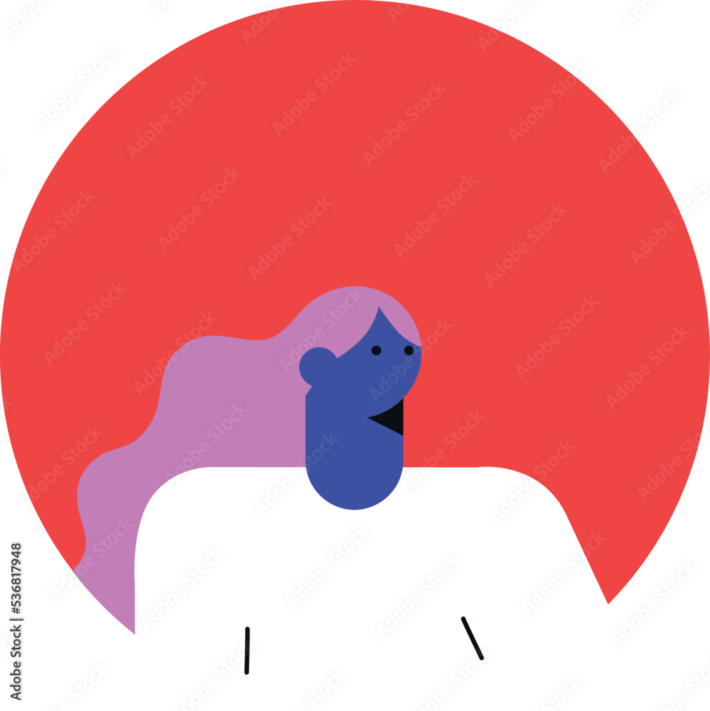 Profile icon woman. People avatars. Icons for games, online communities, web forums. Vector illustration in flat cartoon style Profile icon woman. People avatars. Icons for games, online communities, web forums. Vector illustration in flat cartoon style